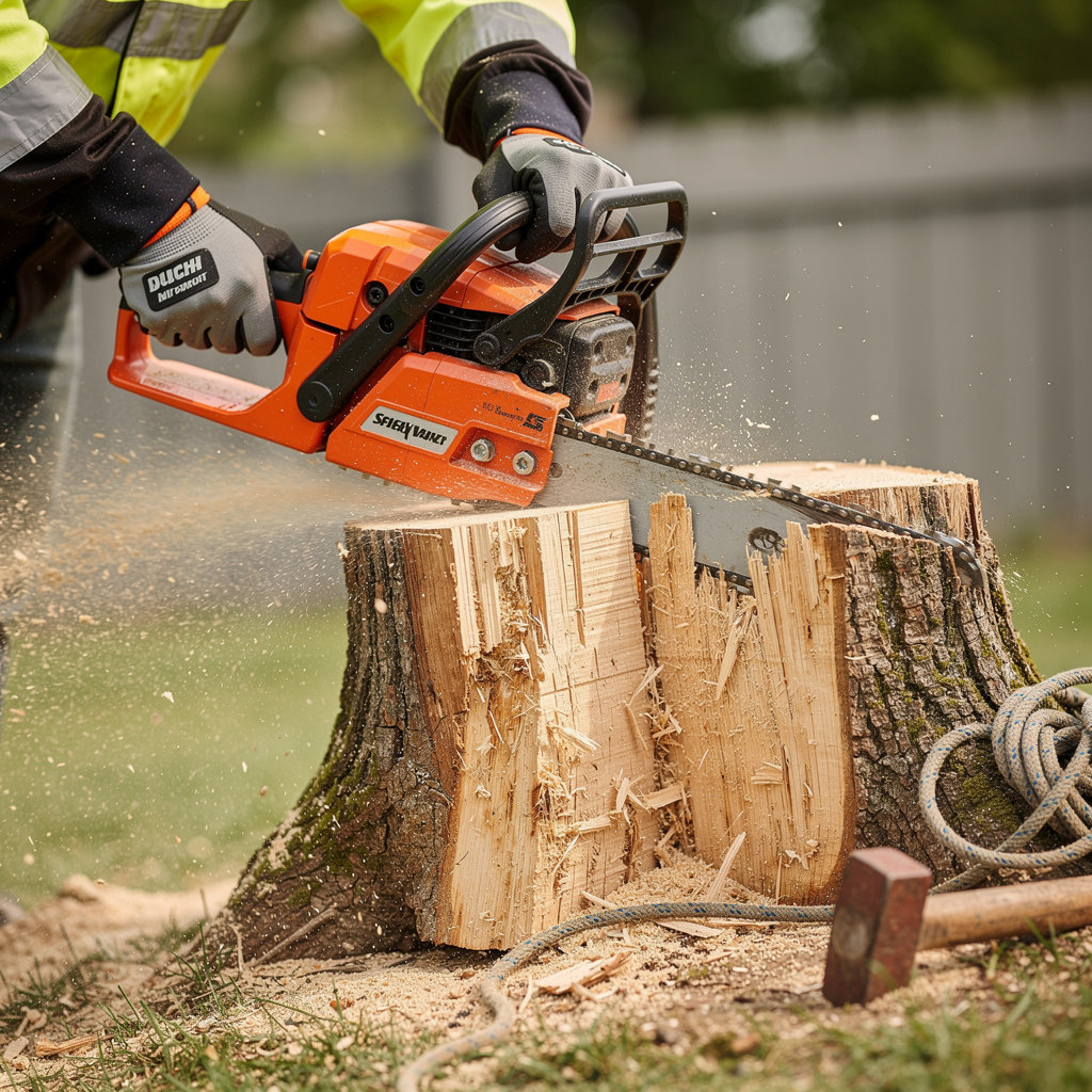 Tree of Life Tree Services Spring Valley safely removing a hazardous tree in Spring Valley